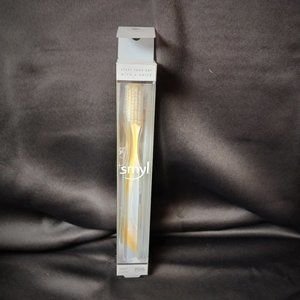 Smyl Yellow and White Swirl Designer Soft Bristle Tooth Brush